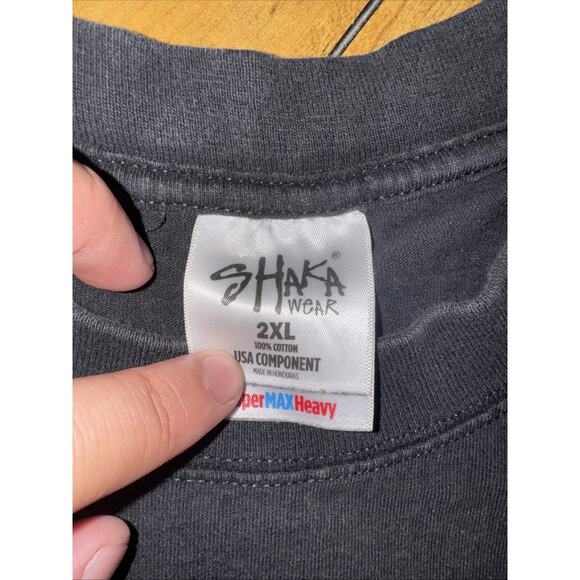 Vintage Tupac Shakur Thug Life Rap Tee T-Shirt XXL 25x30 Black Hip Hop Rap Tee - Picture 3 of 5